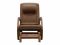 Massage rocking chair EGO TWIST EG2004 CHERRY Chocolate (TONY8) with pouffe