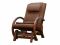 Massage rocking chair EGO TWIST EG2004 CHERRY Chocolate (TONY8) with pouffe